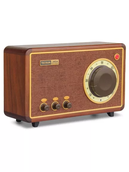 FM радиоприемник и bluetooth Tecsun 2024 WOOD (export version) brown
