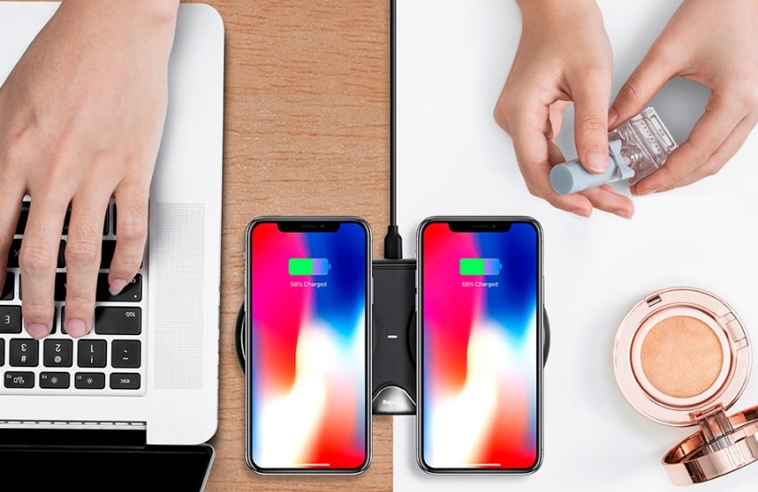 беспроводная зарядка для телефона Baseus Dual Wireless Charger беспроводная зарядка для телефона Baseus Dual Wireless Charger