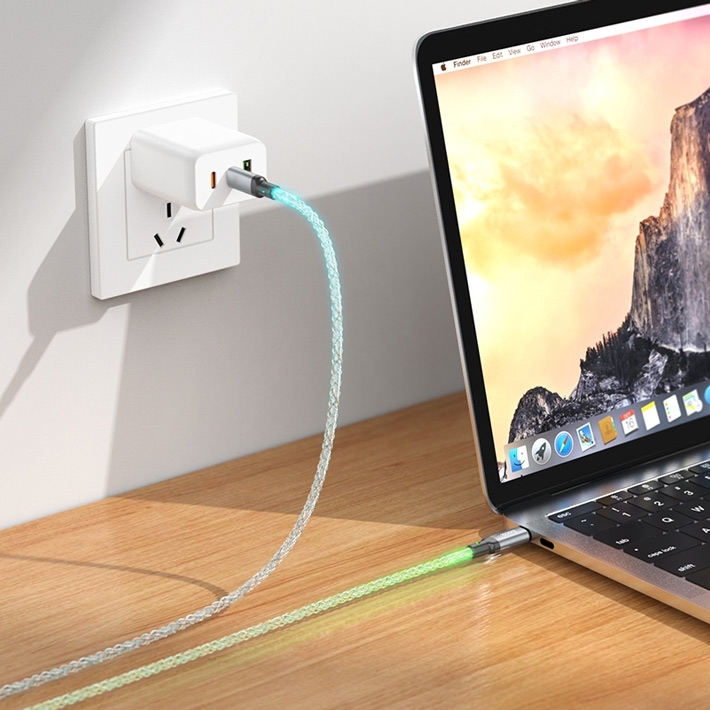 кабель передачи данных Hoco U112 Shine 60W charging data cable for Type-C to Type-C