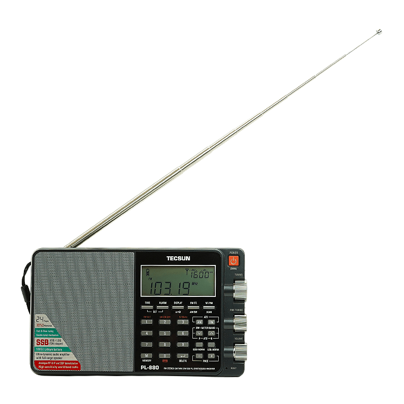Телескопическая антенна радиоприемника Tecsun PL-880 black